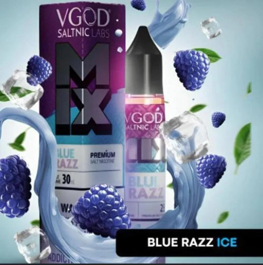 نكهة في قود توت ازرق بارد -Ice vgod blue razz