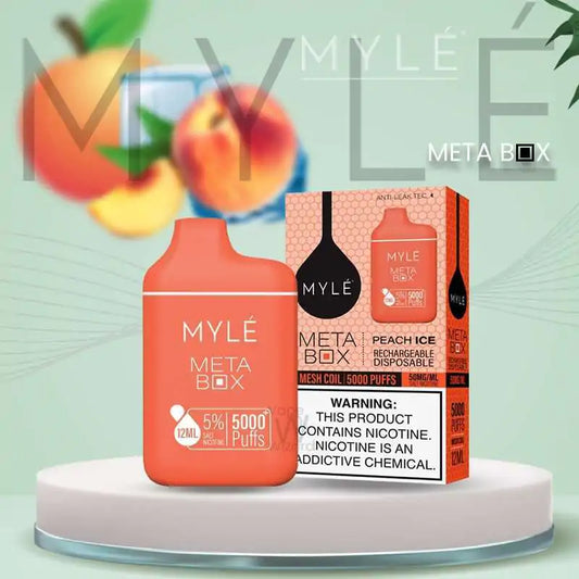 MYLE META BOX 5000 PUFFS-PEACH ICE