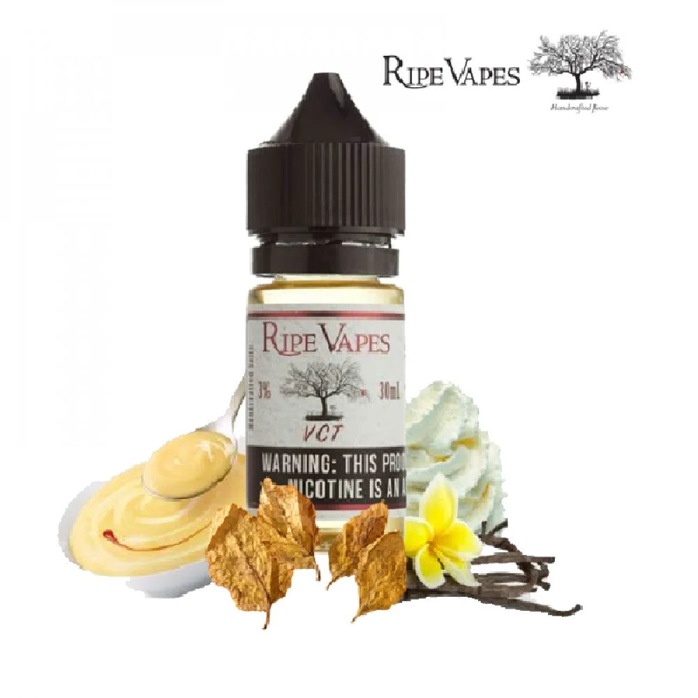 نكهة توباكو فانيلا في سي تي والاكثر مبيعا Ripe Vapes VCT Vanilla Custard Tobacco